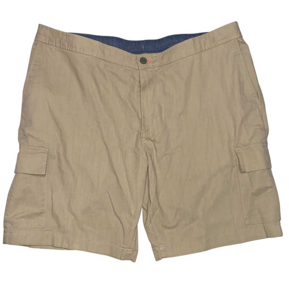 Tommy Bahama‎ Mens 2XL Beige Linen Cargo Shorts 9" Inseam Stretch NWT